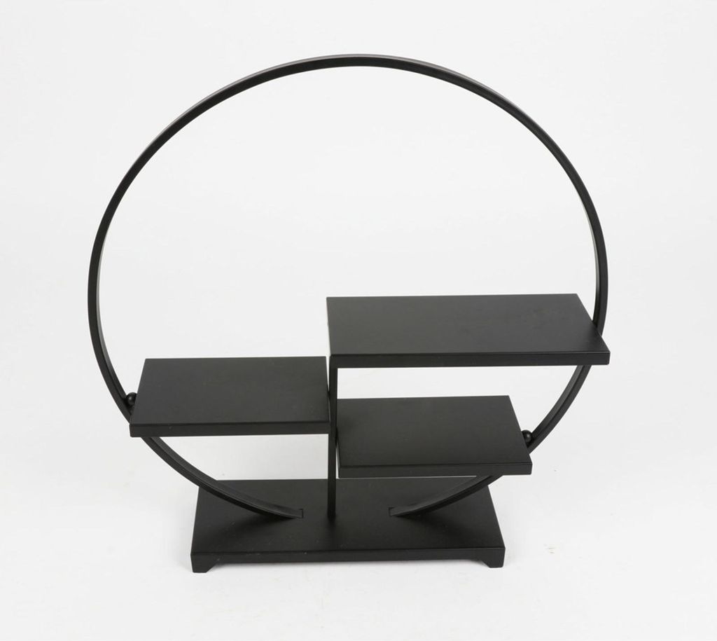 Dekoständer rund mit 3 Böden – ca. 43 × 11 × 44 cm, Produktbild 