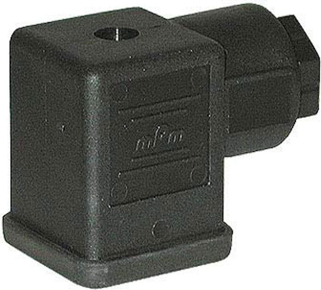 Ventilsteckverbinder 2+PE Buchse Baugröße A Schraubanschluss, Kabelabgang seitlich PG11x1,41 Klemmbereich 4,0mm -