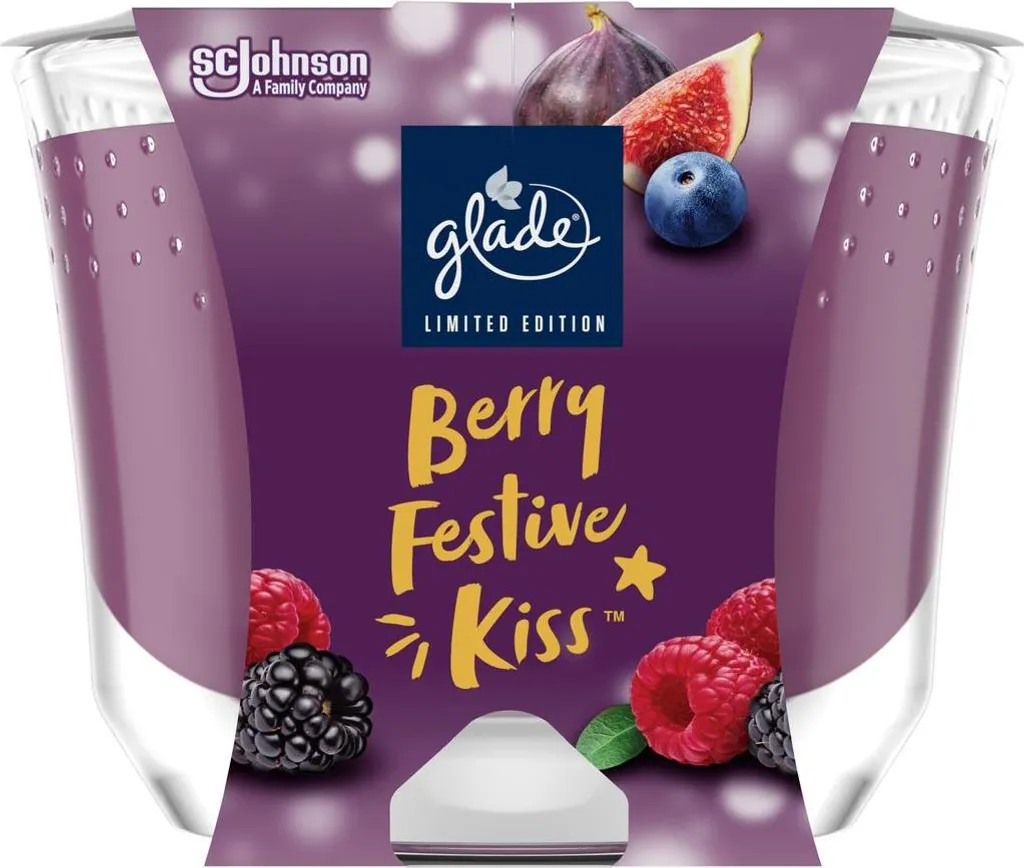 Glade Maxi Berry Festive Kiss 204g - Candela Profumata Natalizia