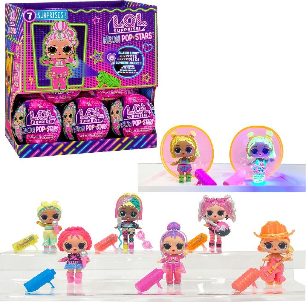L.O.L. Surprise! Neon Pop Stars Tots, Malá bábika, Žena, 4 Obrázok produktu 