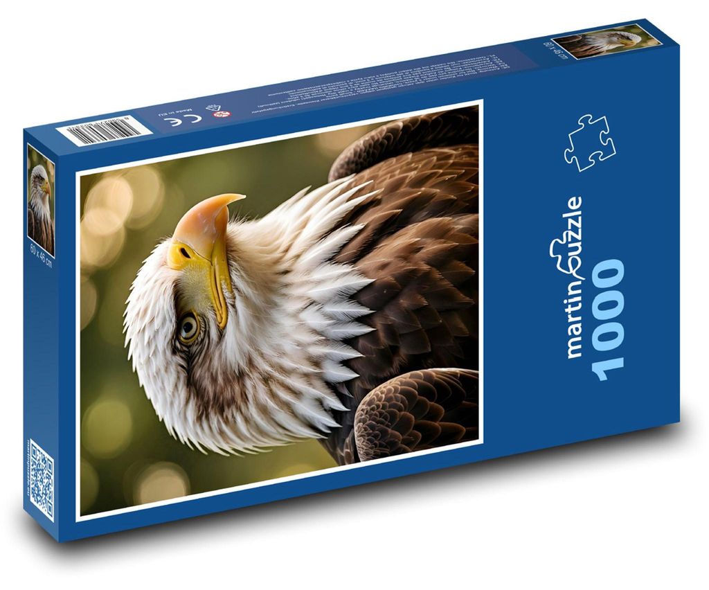 Puzzle 1000 Majestätischer Adler im Flug - martinpuzzle Produktbild 