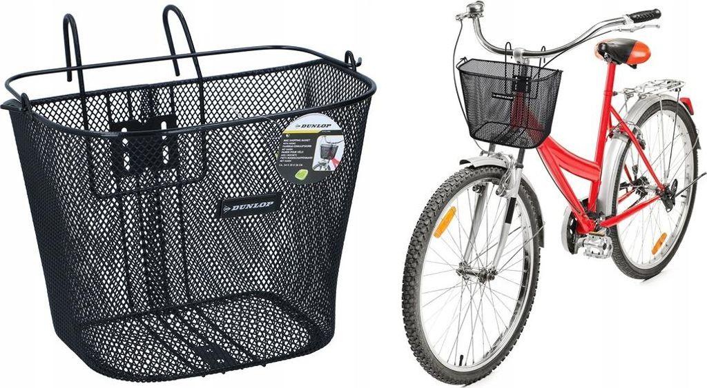 Dunlop Koszyk Rowerowy Przedni Na Kierownice Mocowanie Na Zdjęcie produktu 