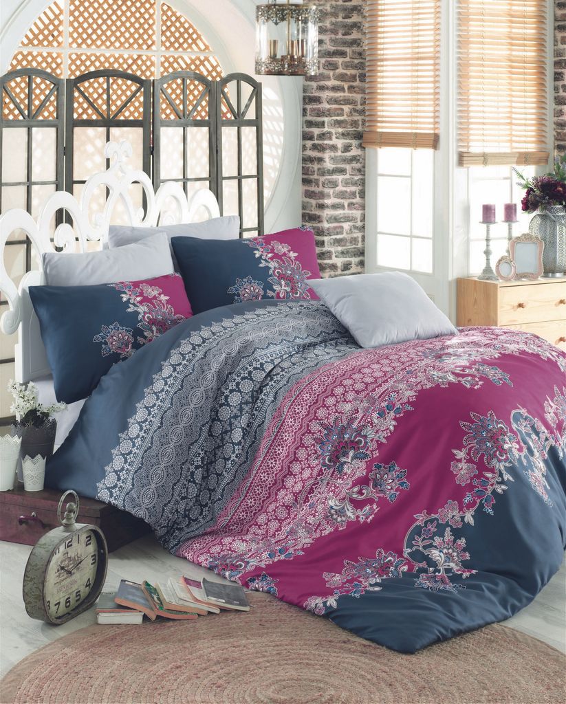 L'Essentiel Linge de Maison, Adal- PRL2279, Fuchsie, Bettdecken, 100% Baumwolle ranforce