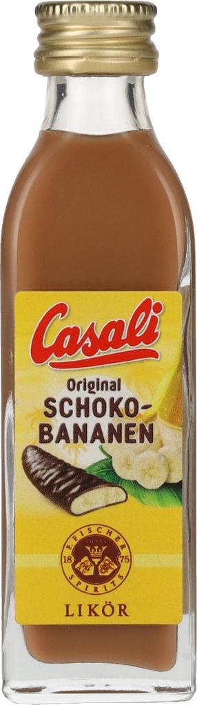 Casali Original SCHOKO-BANANEN Likör 15% Vol. 0,04l Produktbild 