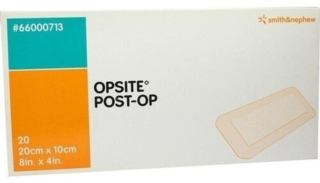 OpSite Post-Op, steriel, 20 cm x 10 cm, individueel Productafbeelding 