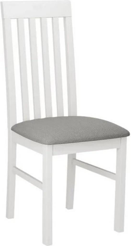 Sedia da Cucina DANBURY 1 Bianco/Grigio Imbottita - Offerta Set