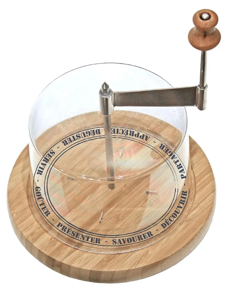 Plateau à fromage en bois beige naturel - Service à fromage élégant 35cm