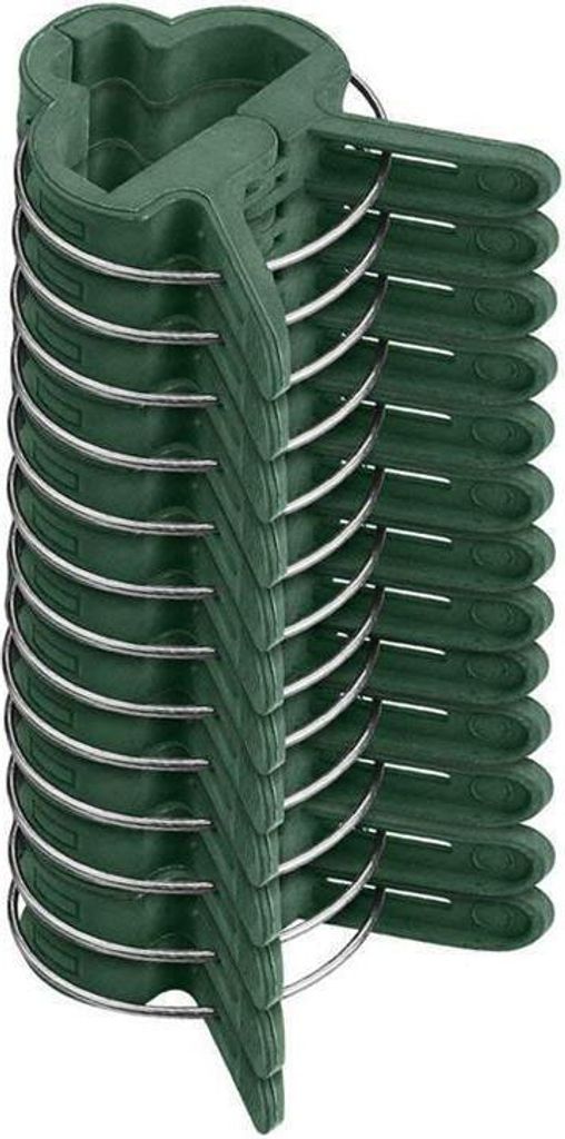 Grüne Pflanzenklammern 20er Pack - Optimaler Halt für Rankpflanzen, Gemüse & Blumen - Effektiver Schutz