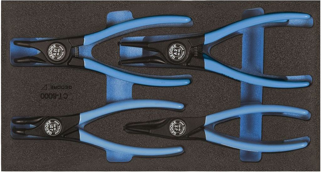 GEDORE 1500 CT1-8000 Montagezangen-Satz in Check-Tool-Modul, 2309181