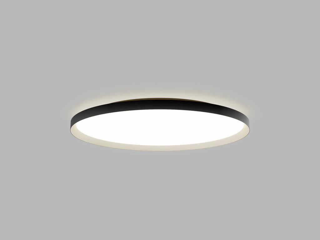LED2 12750537CSTW Deckenleuchte MOON 80, BCH CASAMBI TW 88W (76+12) 3000K-4000K schwarz/champagner