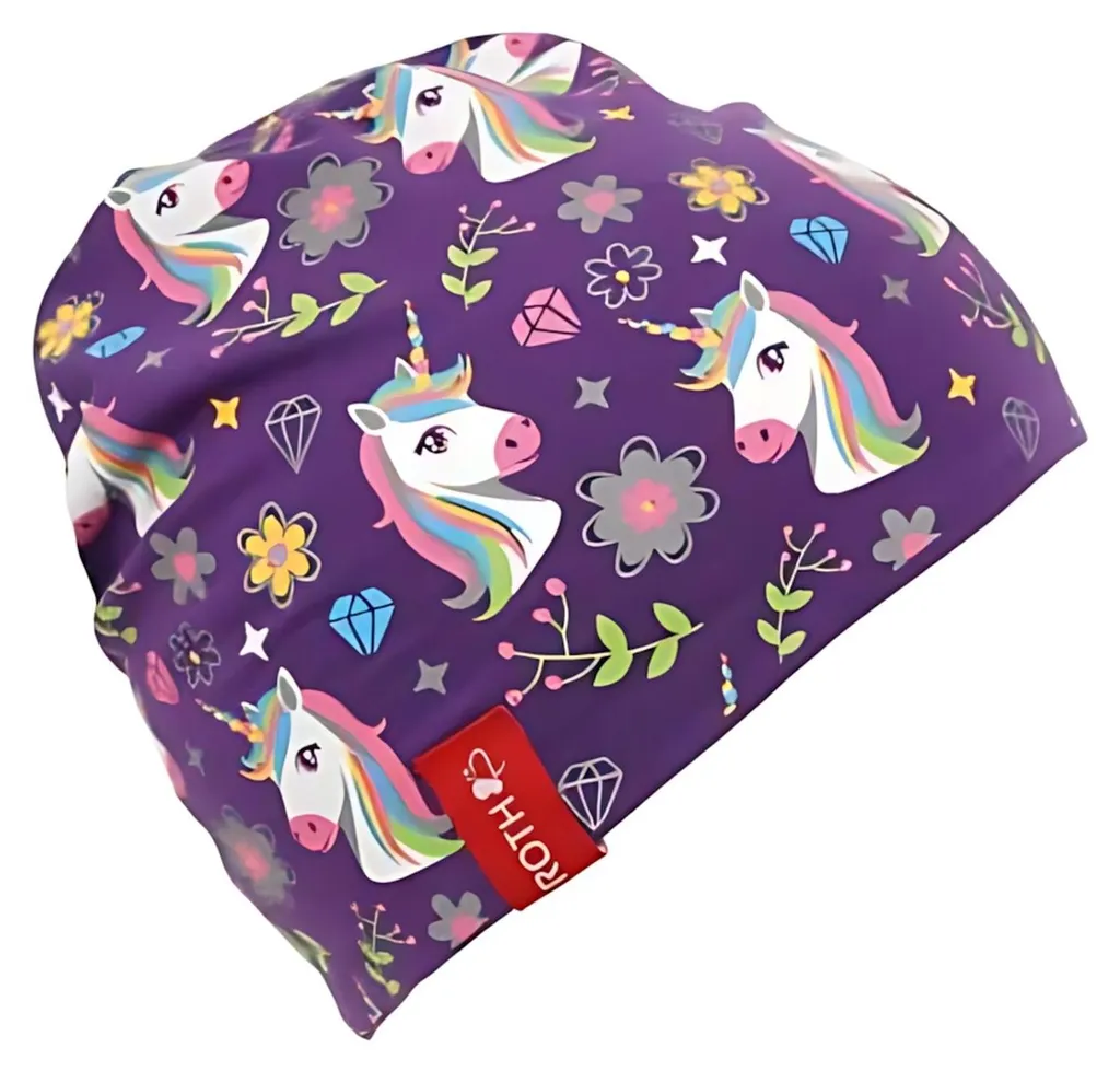 Bonnet Enfant en Jersey ROTH ReflActions FUN Licorne avec Bandes Réfléchissantes