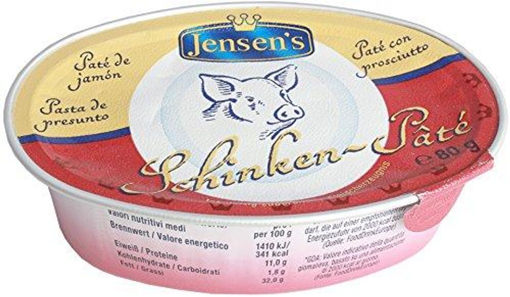 Jensens Schinken Pate Patete aus Schweinfleisch Leber Produktbild 