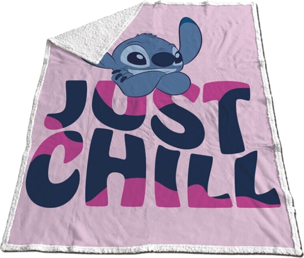 Lilo & Stitch Sherpa Kuscheldecke – Flauschige und warme Decke 150x120 cm