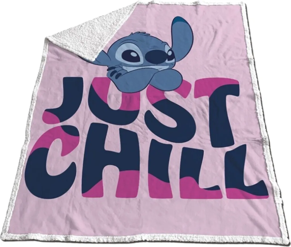 Plaid Lilo & Stitch en Polaire et Sherpa Moelleux pour Enfant et Adulte