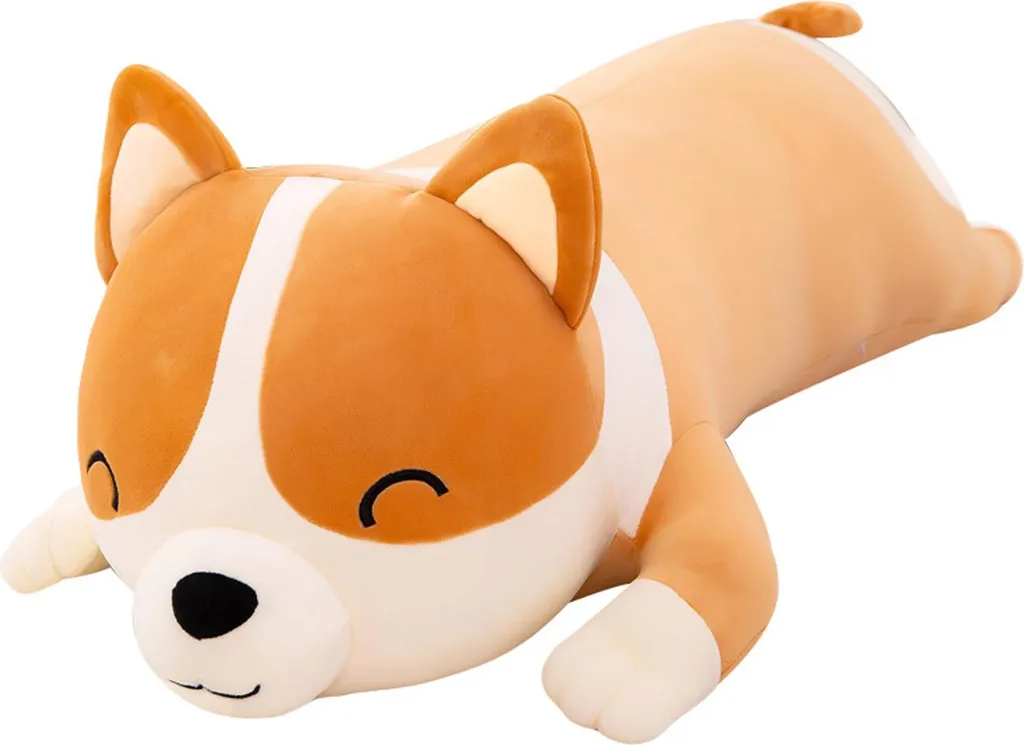 Grande Peluche Corgi 60 cm - Idea Regalo Bambini e Cuscino Morbido