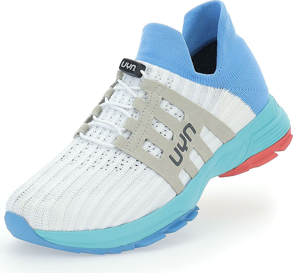UYN Washi XC Sneaker mit türkisfarbener Sohle Damen W196 - white/light blue 37