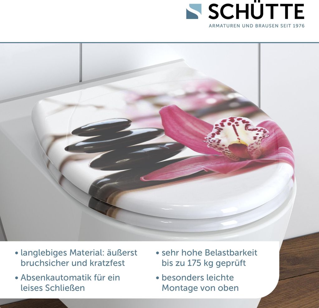 SCHÜTTE WC Sitz WELLYNESS, Duroplast Toilettendeckel mit Produktbild 2