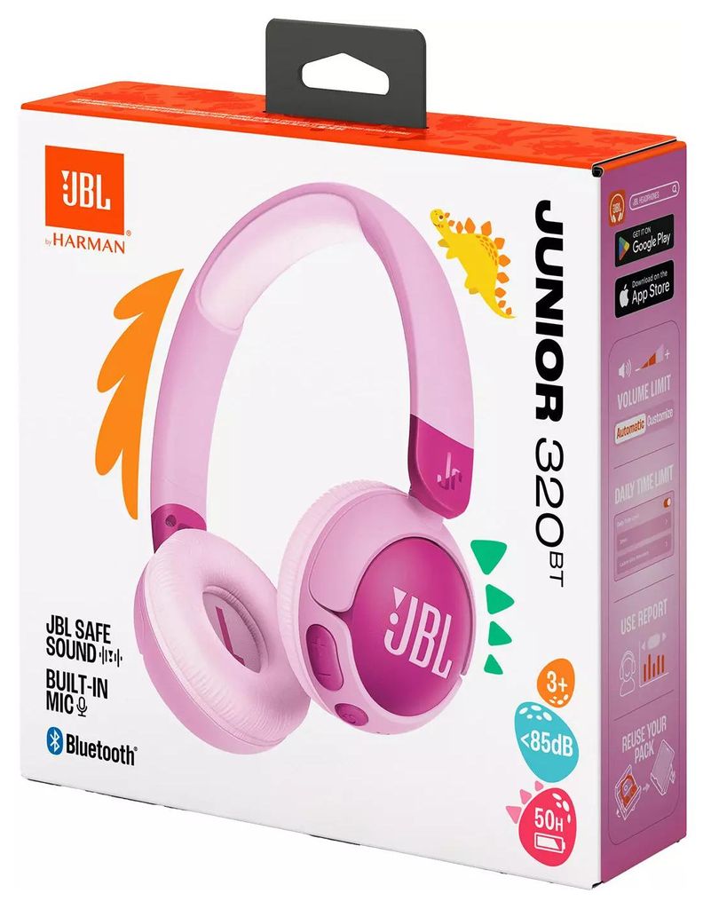 JBL Junior 320 BT, Kabellose On-Ear Bluetooth-Kopfhörer, Produktbild 