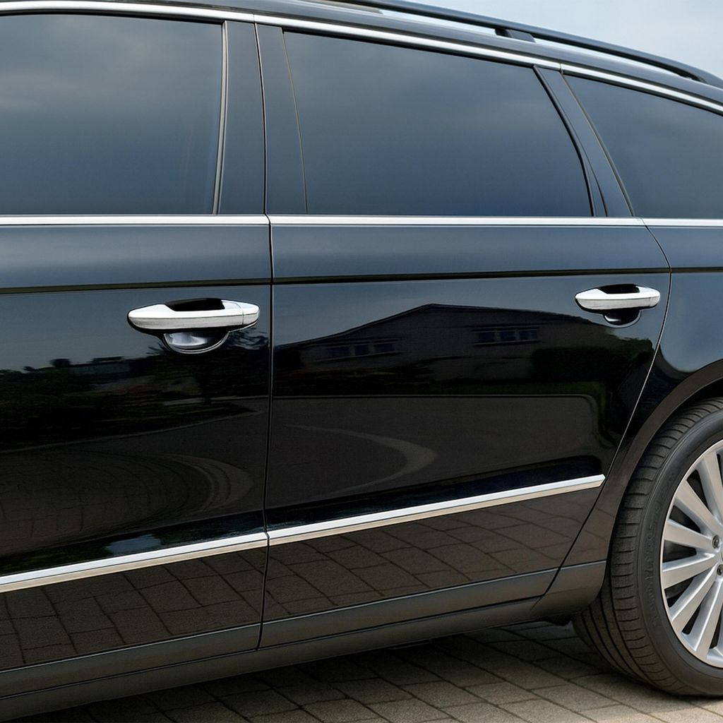 Chromowane klamki drzwi ze stali nierdzewnej do VW Passat Zdjęcie produktu 