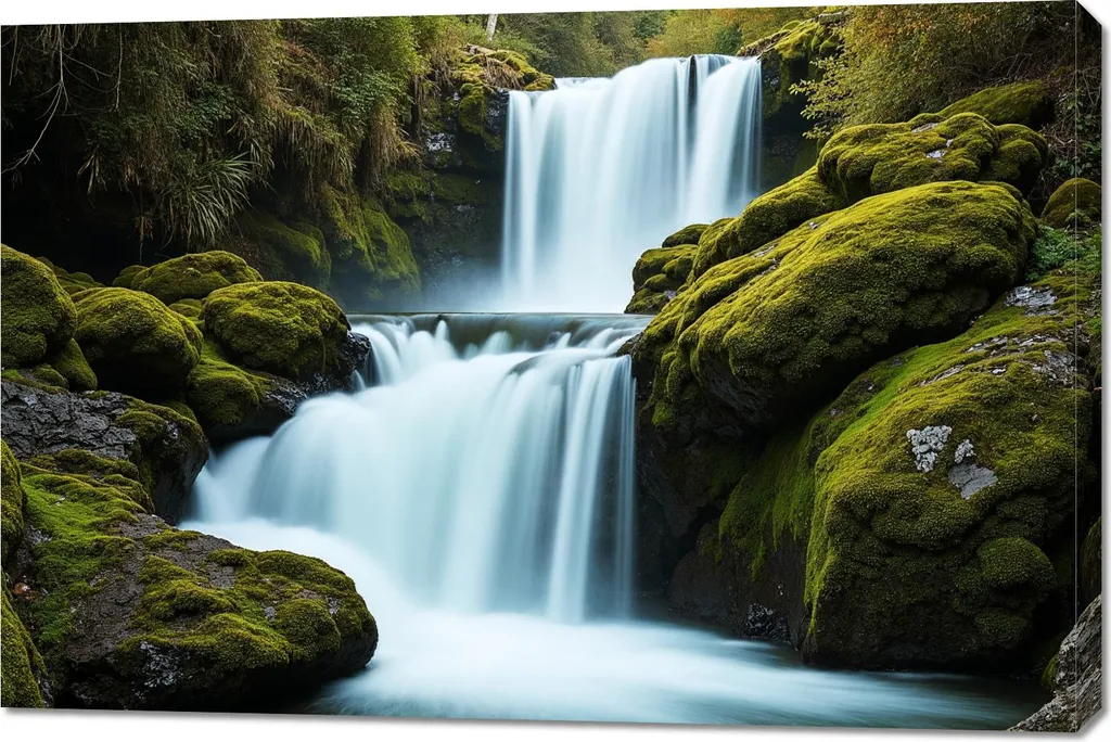 Quadro su Tela Cascata 120x80 | Prezzo Imbattibile per Soggiorno