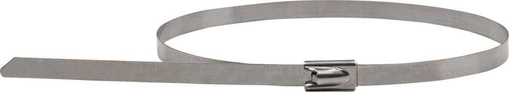 KS TOOLS 115.1594 Edelstahl Kabelbinder mit Kugelverschluss, 4,6x500mm, 100 Stück