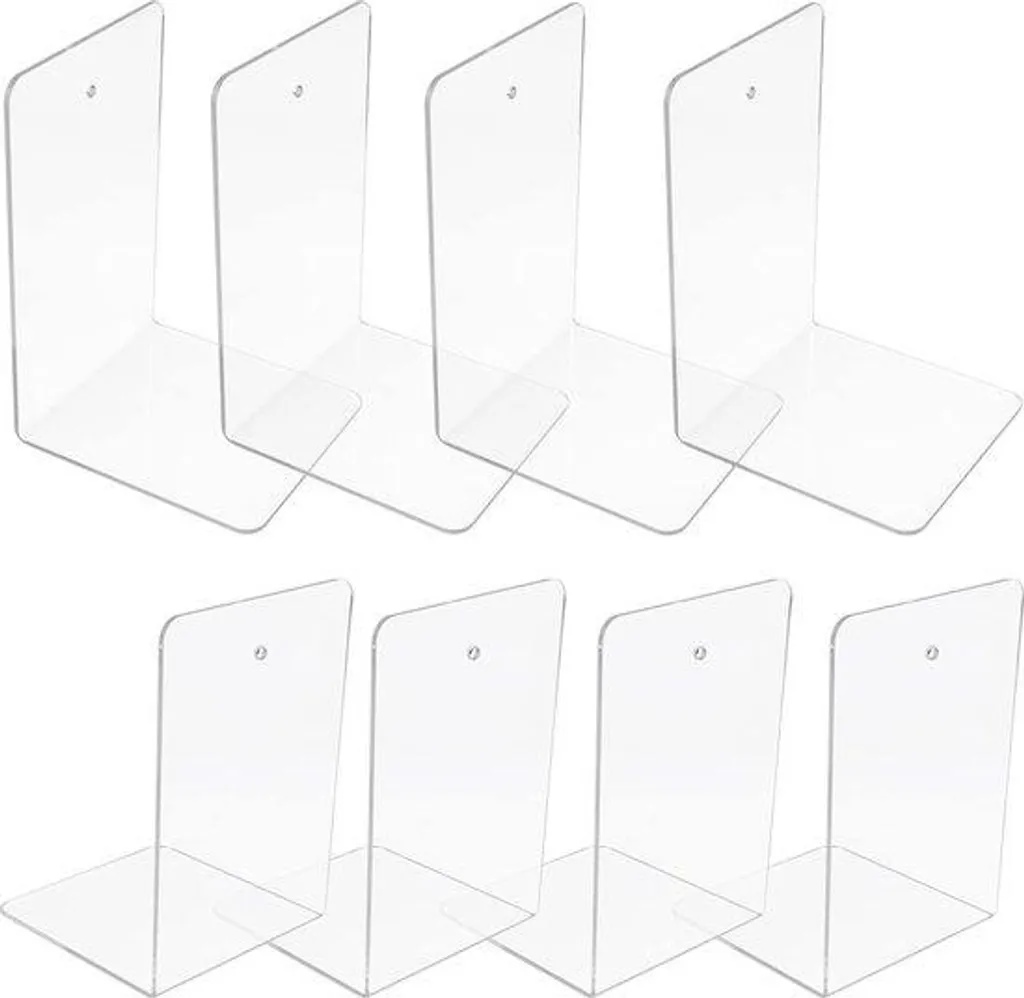 Organisateur de bureau transparent en L pour documents lot de 8 unités