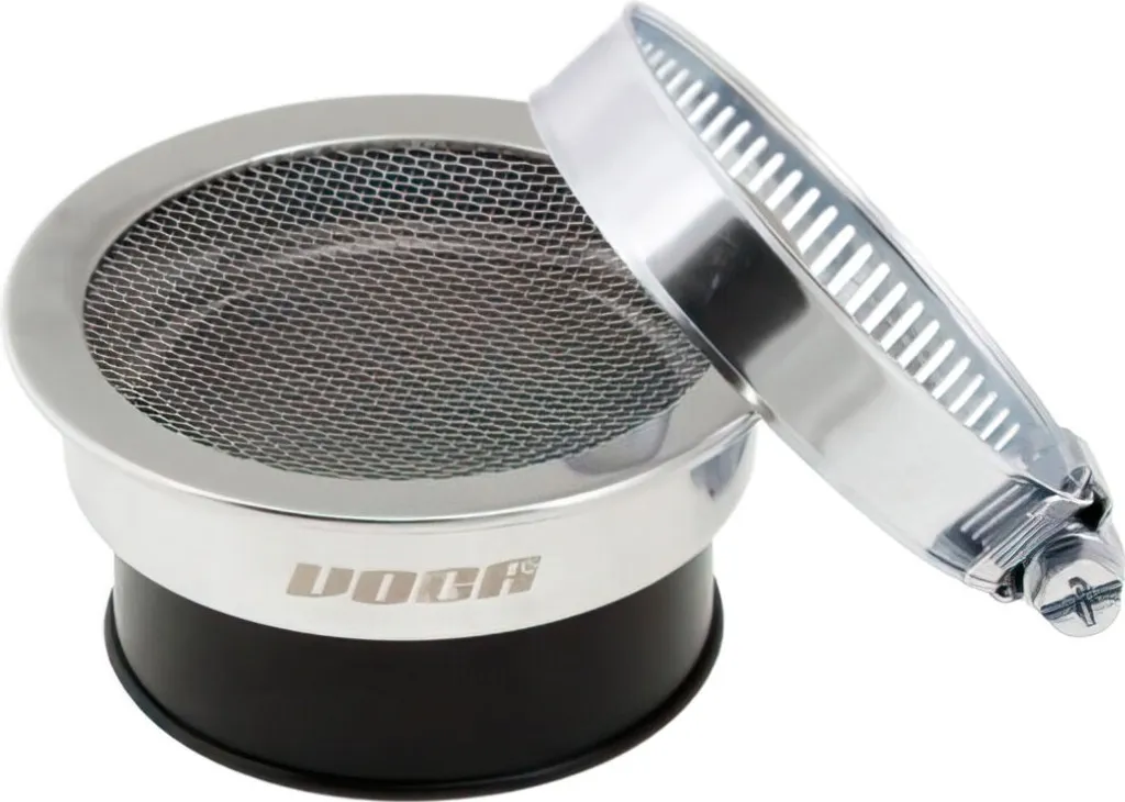 Prise d'air chromée Voca Racing 48mm à effet venturi haute performance