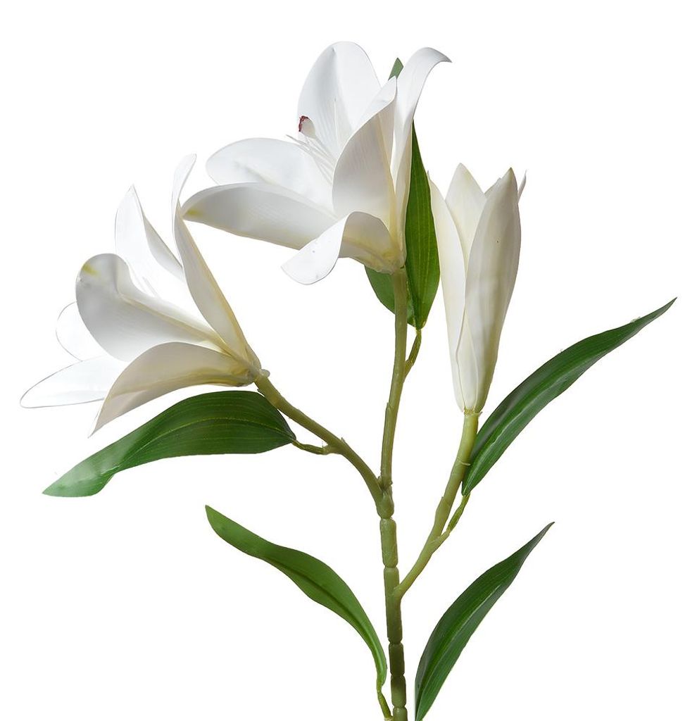 Clayre & Eef Fleur artificielle 71 cm blanc plastique Image du produit 