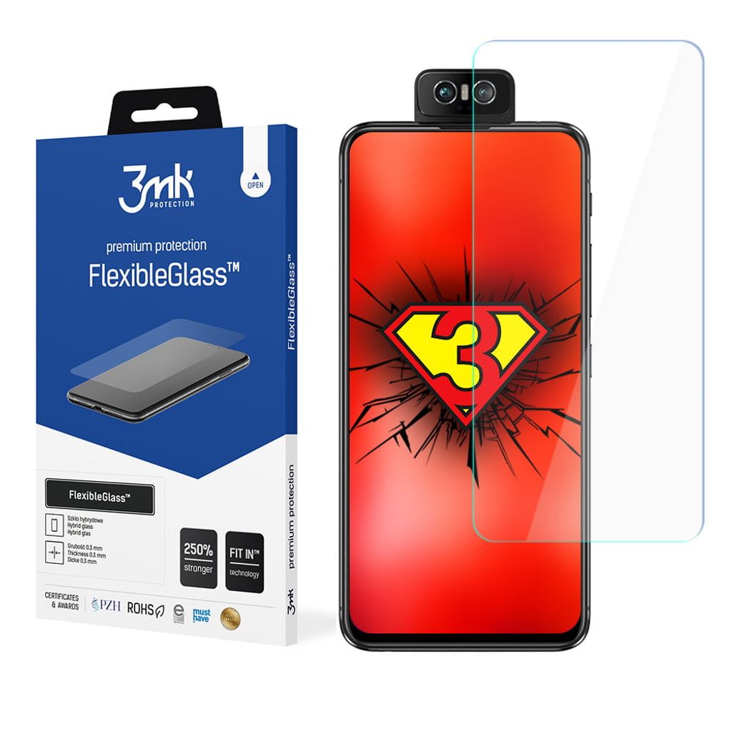 3mk Display Hybridglas FlexibleGlass für Asus ZenFone 6 2019 0,3mm 7H