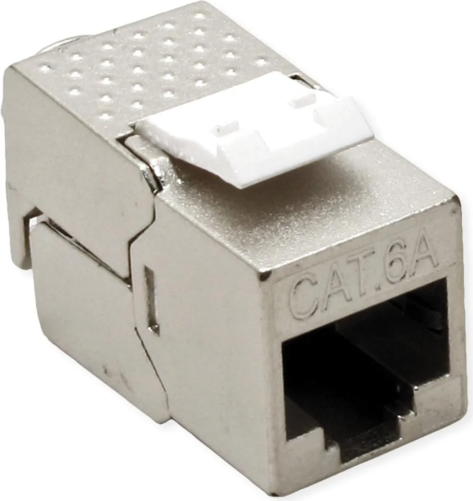 ROLINE Adaptateur Rail DIN Keystone avec Module Cat.6A Blindé 45mm - 2