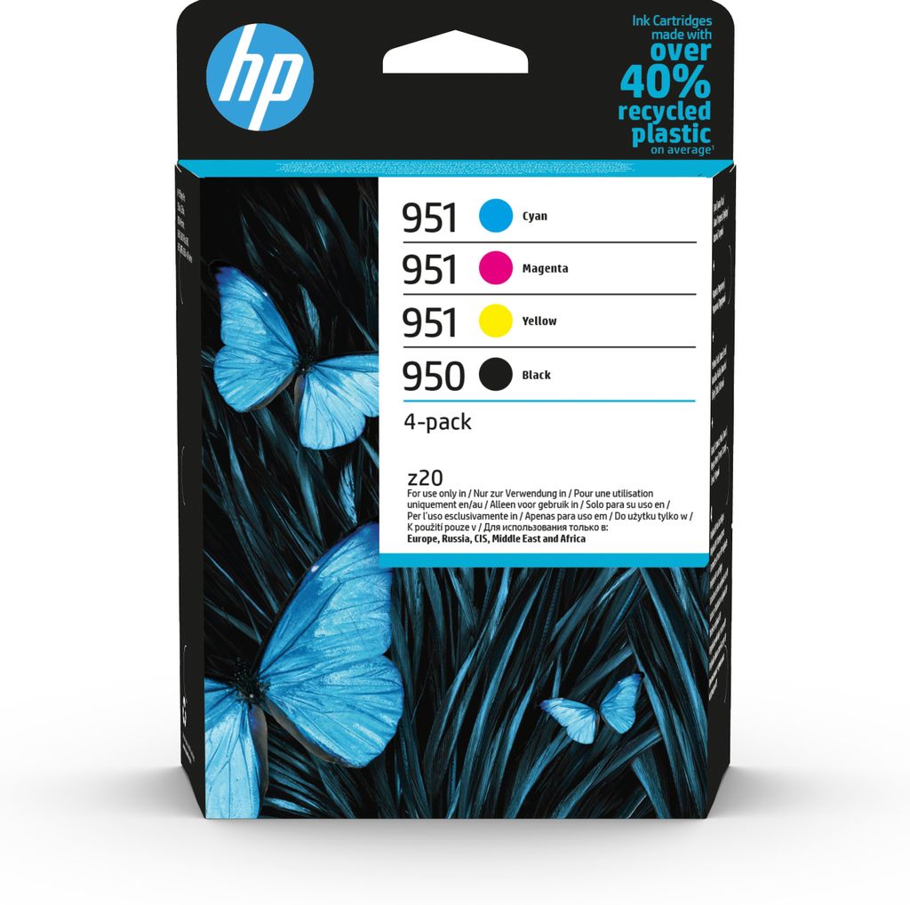 HP 950 Black/951 Cyan/Magenta/Yellow 4-pack Original Ink Produktbild 