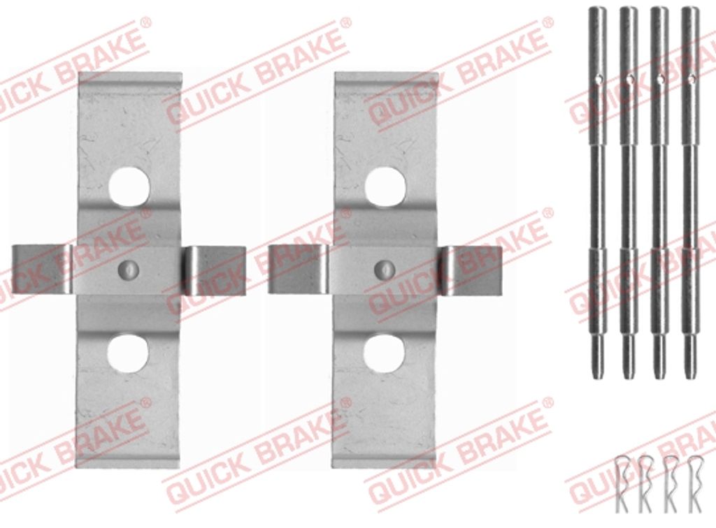 QUICK BRAKE Zubehörsatz Scheibenbremsbelag 109-1637 für AUDI A8 (4D2 4D8)