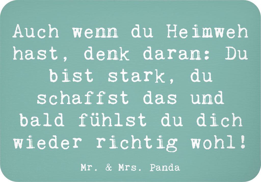 Mr. & Mrs. Panda magnet Spruch Heimweh überwinden - Meeresbrise - Geschenk, Geborgenheit, Sehnsucht, haftmagnet, tafelmagnet, Trost, Zuversicht, K...