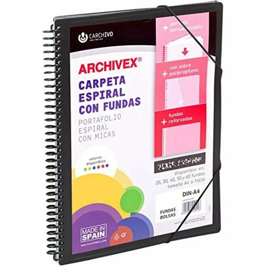 Cartella Classificatore A4 Carchivo Archivex-Star Nera - Offerta