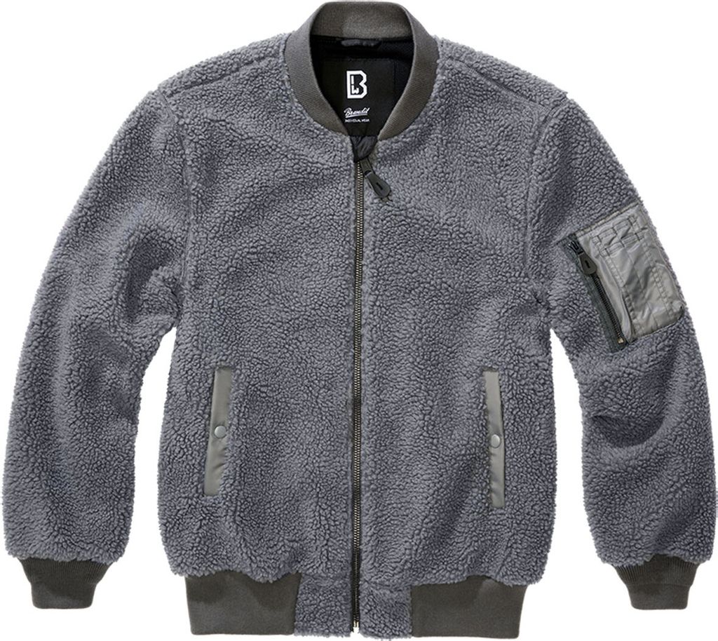 MA1 Sherpa Jacke anthrazit, 5XL