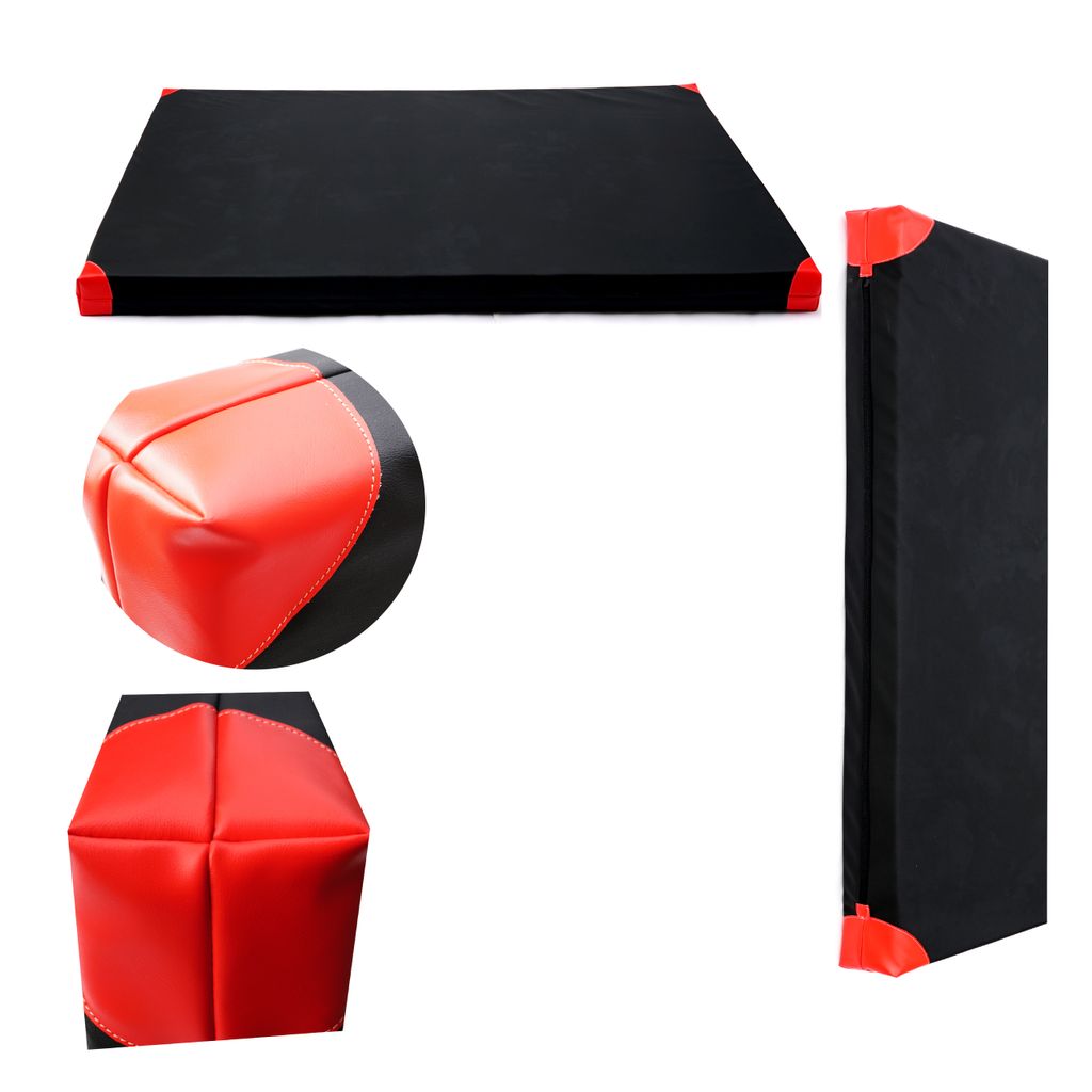 Gymnastický matrac 200x120 čierny/červený Obrázok produktu 