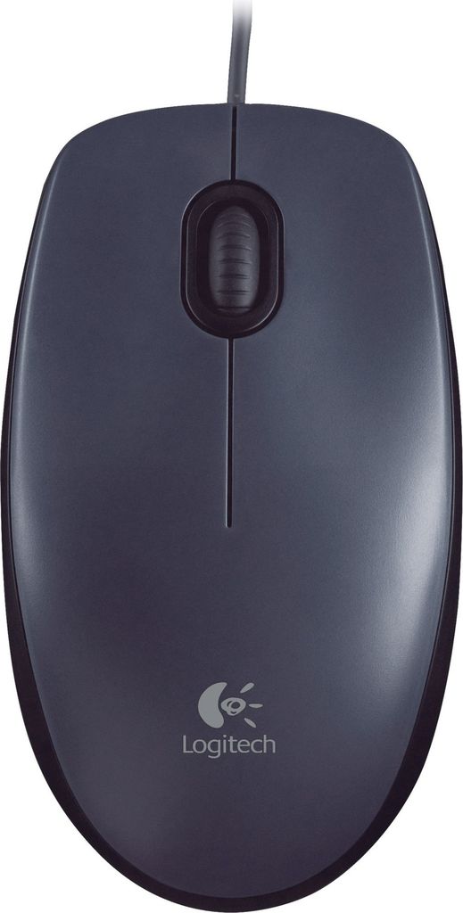 Logitech M 90 corded optical Mouse USB schwarz Produktbild 