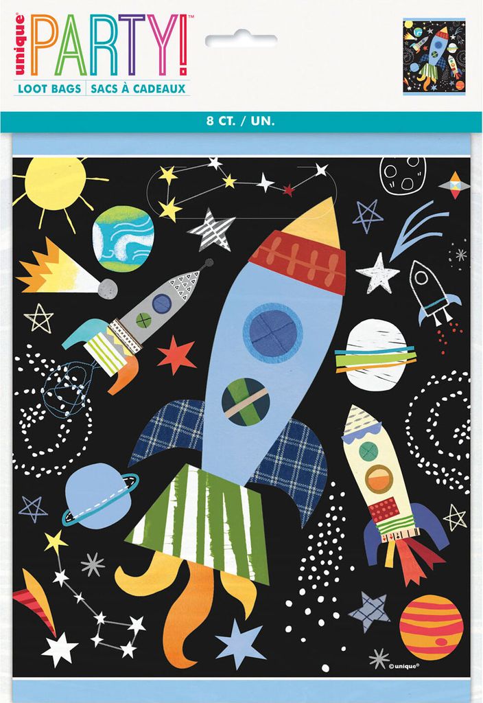 Geschenktüte PVC Outer Space 8St.