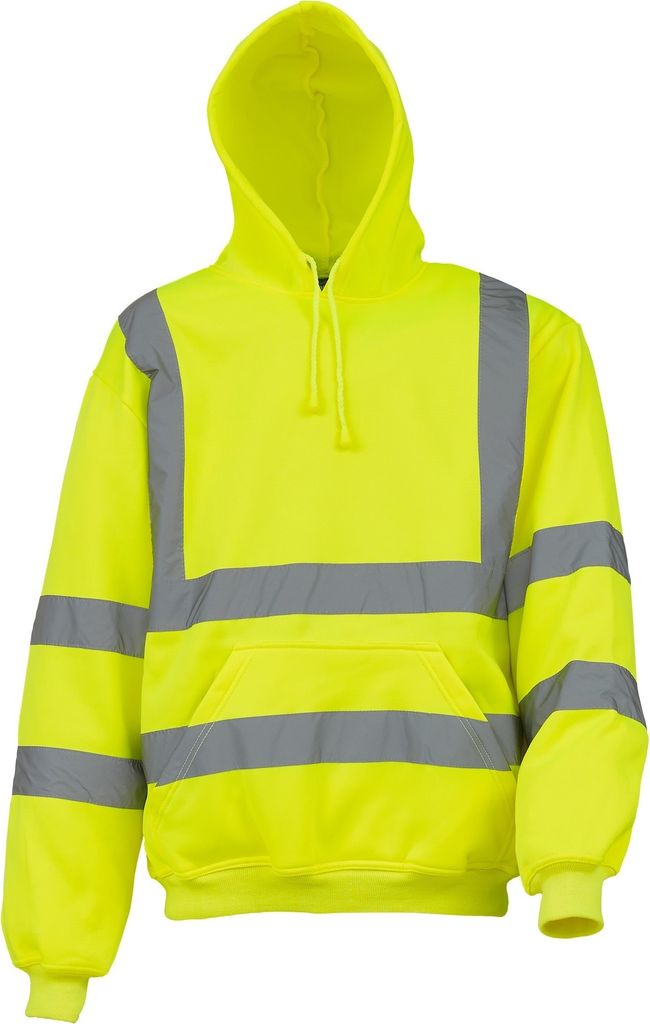 Yoko Herren High Vis Pullover mit Kapuze RW4805 (2XL) (Gelb)