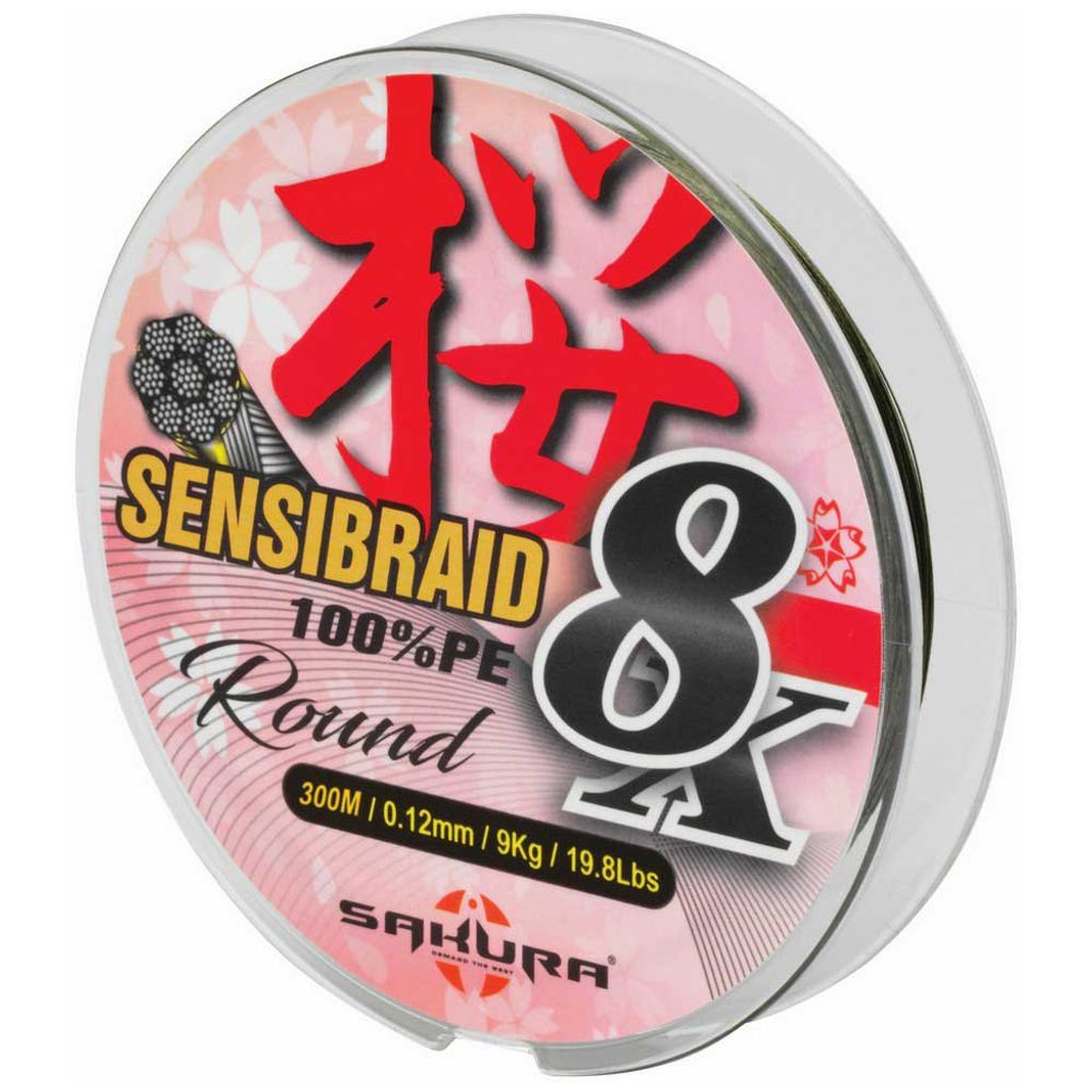 Sakura Sensibraid 8x 300 M Green 0.200 mm