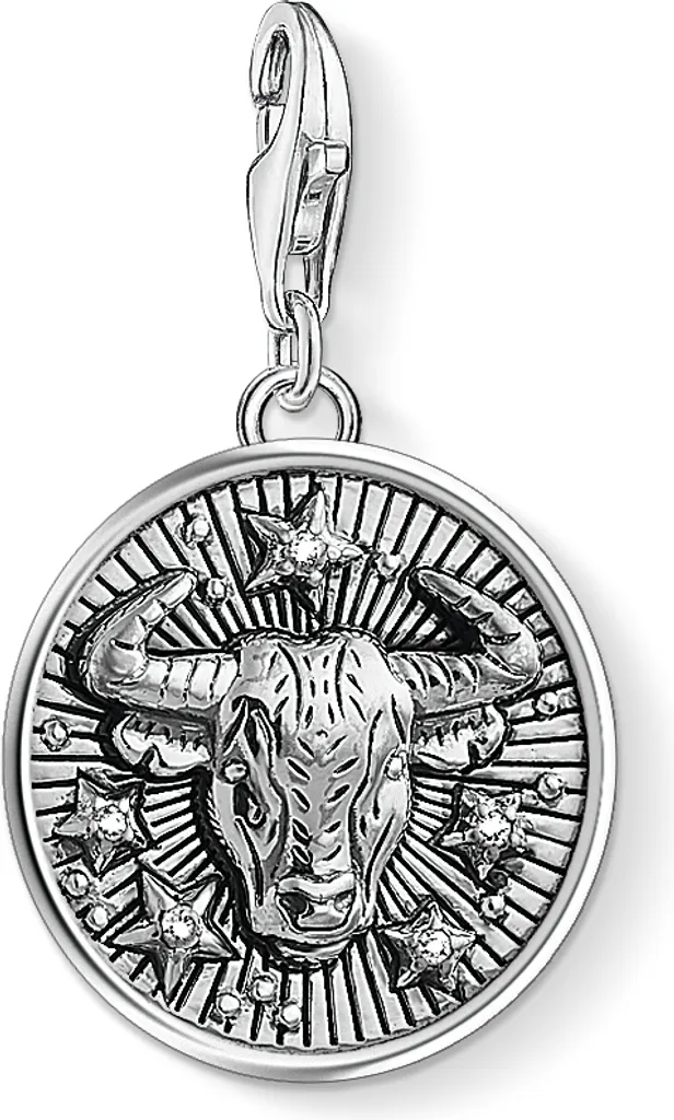 Charm Taureau Thomas Sabo 1641-643-21 en Argent 925 et Mousqueton Clip