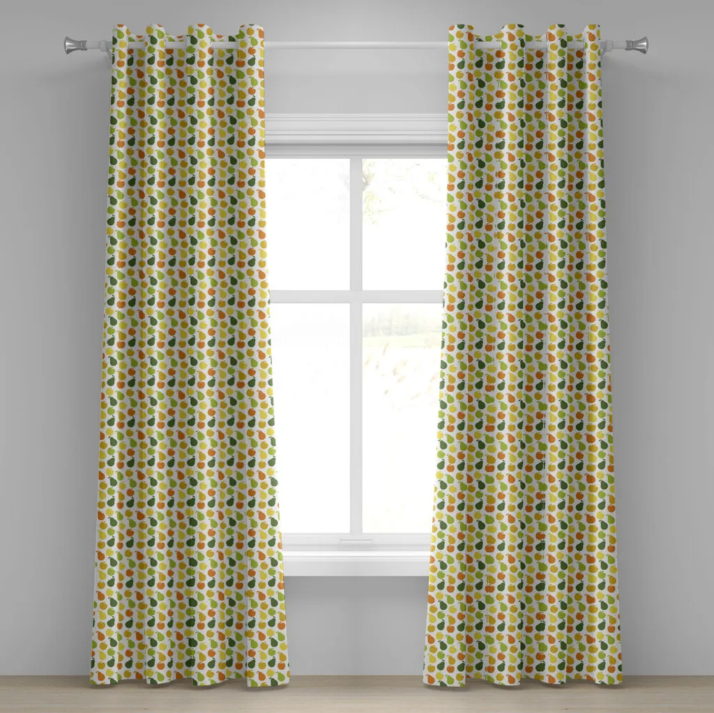 Tenda Tema Frutta Giardino Sano Abakuhaus 280x225 cm - Verde Giallo