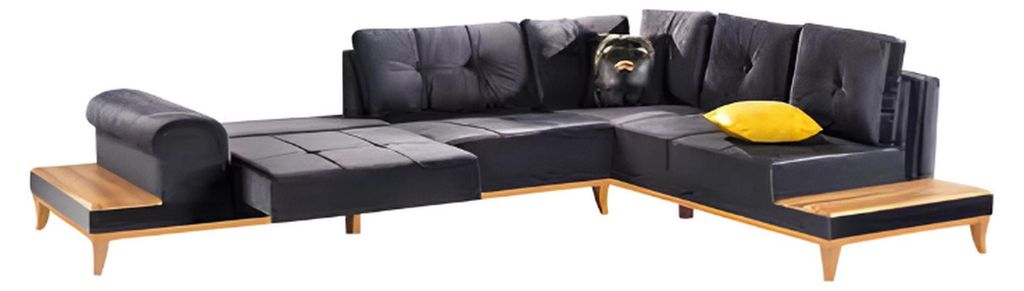 Ecksofa Sofa Polstergarnitur Couch Wohnlandschaft L-form Design Neu