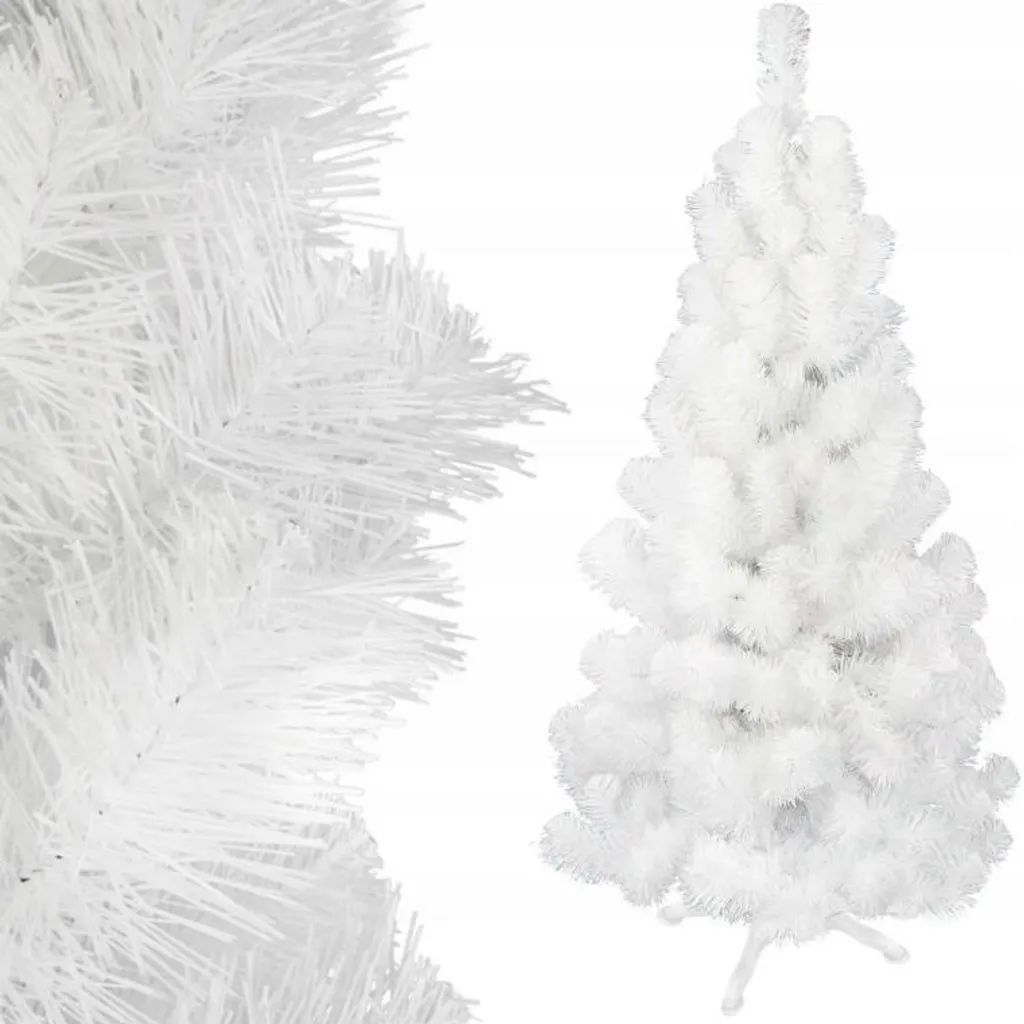 Sapin de Noël blanc 120cm idéal pour petits appartements et studios