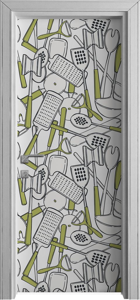 Tür Selbstklebende 80x210 cm Türfolie Türtapete Klebefolie - Küchenutensilien