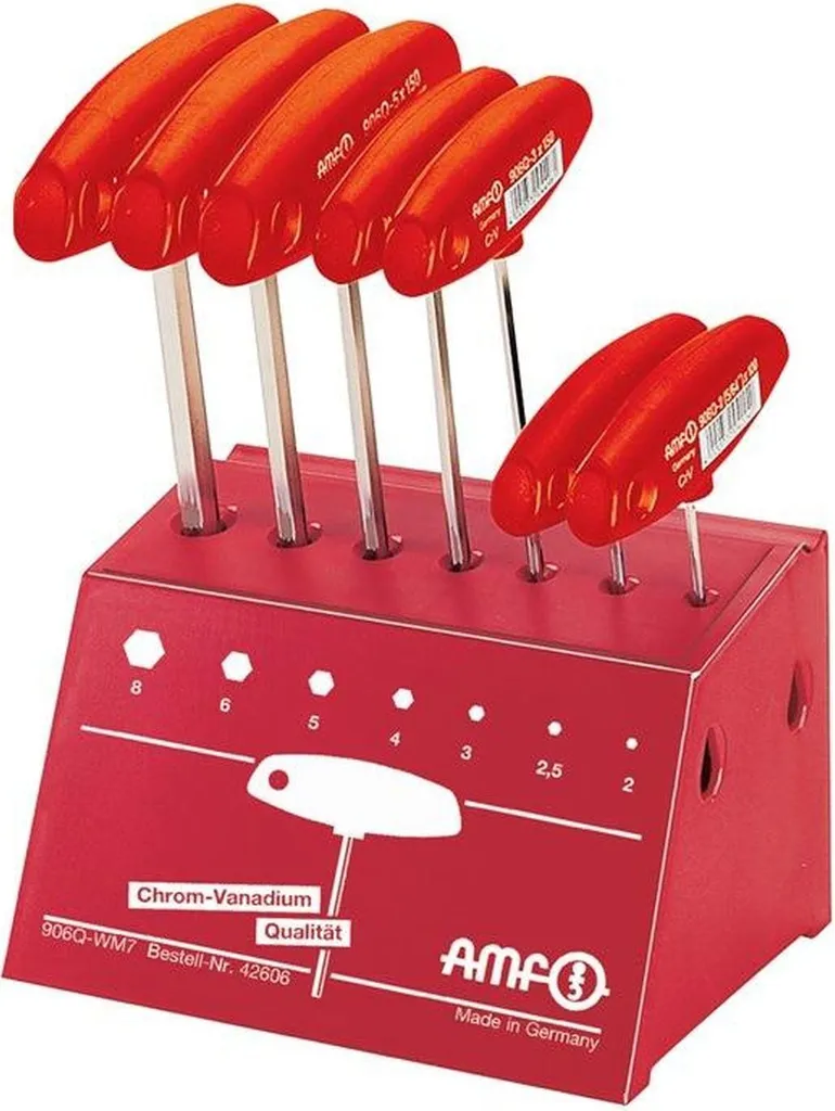 Assortimento AMF 906Q WM7 7 Chiavi a Bussola in Supporto Banco