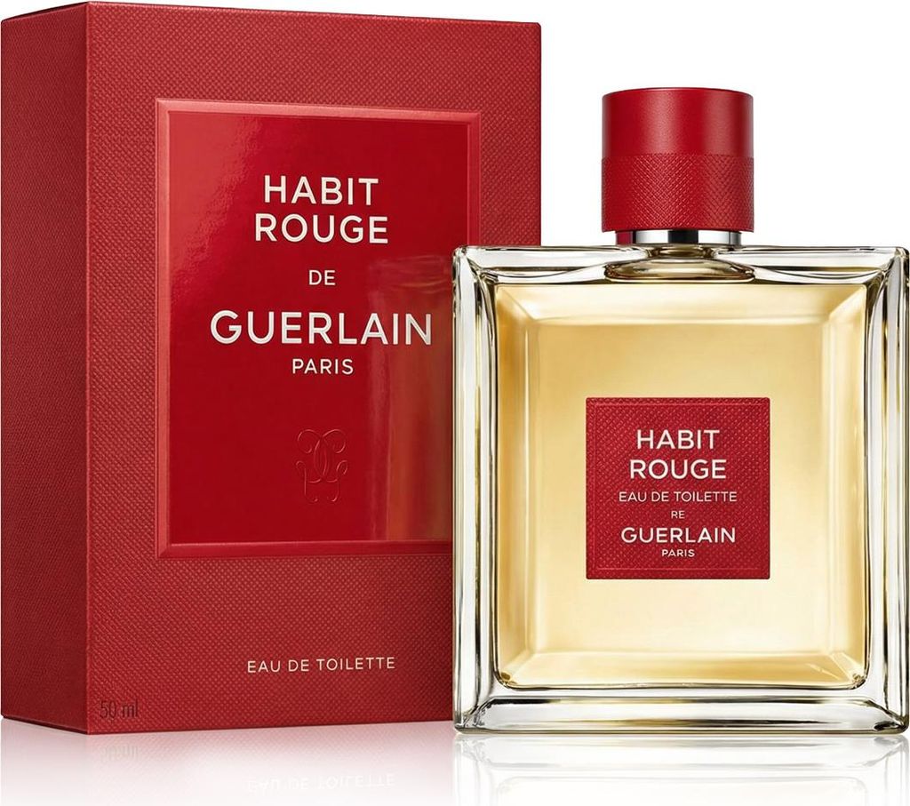 Guerlain Habit Rouge, Männer, 150 ml, Jasmin, Neroli, Leder, Holz, Patschuli, Vanille, - ALCOHOL - AQUA (WATER) - PARFUM (FRAGRANCE) - CITRONELLOL...