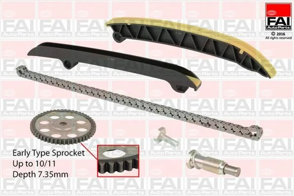 Chaîne de distribution FAI AutoParts haute résistance et haute précision