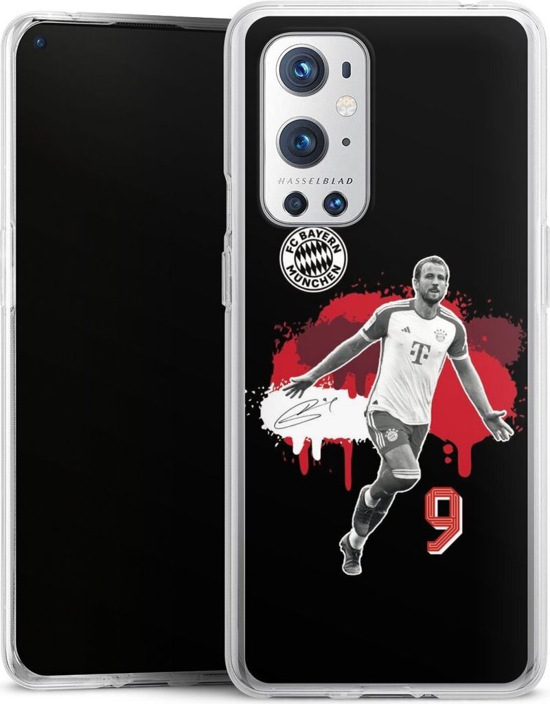 DeinDesign Handyhülle für OnePlus 9 Pro Silikon Hülle Case Smartphone Schutzhülle FC Bayern München Offizielles Lizenzprodukt Harry Kane