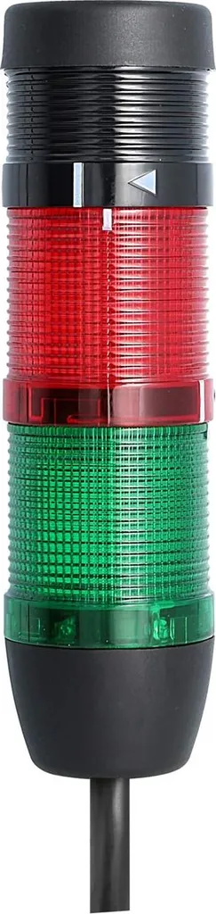 Sicurezza Industriale: Colonna LED STEX24 Verde-Rossa con Allarme